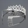 Bruids Tiara's met Steentjes Bruiloft Sieraden Meisjes Headpieces Verjaardag Partij Prestaties Pageant Crystal Crowns Wedding Accessoires BW-ZH032