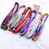 Girls Cross Headband Gradient Rainbow Metallic Double Color Band Włosów Twarz Mycie Headwrap Girls Magic Color Color Cloth Cloth Head Band E22608