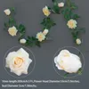 2 м длиной искусственная роза лоза шелковая цветочная гирлянда подвесные корзины плющ ротанга домашняя уличная свадебная арка украшение стены сада7609549