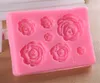 Molde de silicone com flores de rosas, molde para bolo de chocolate, ferramentas de decoração de bolo de casamento, fondant, molde de bolo xb13280031