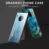 Marmeren Glas Hard Case Zachte TPU Zijverloop Dual Hybrid Bicolor Telefoon Cover voor iPhone 11 PRO XS MAX XR X SAMSUNG S10 PLUS HAWEI