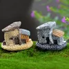 1PC Mikro Saz Evi Rustik Vintage İçin DIY Peri Bahçe Moss Mikro Peyzaj Süsler Reçine Meslekler süslemeler Stakes Craft Home For