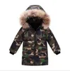 NEUE Jungen Daunenparka Jacken Heiße Winterkleidung Junge Kinder Reißverschluss Warme Mäntel lässige Kinderoberbekleidung Jungen Mit Kapuze Camouflage Jacke