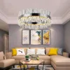 Modern Crystal Chandelier for living Room Gold/ Chrome LED Chandeliers Lighting Round Home Decor Lustres De Cristal