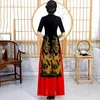 Etnische kleding Ao Dai Vietnam Avondjurken Lange Traditionele Chinese Trouwjurk Fluwelen Cheongsam Qipao Modern Plus Size Womens