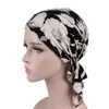 Cycling Caps & Masks Womens Muslim Hijab Cancer Chemo Flower Print Hat Turban Cap Cover Hair Scarf Wrap Pre-Tied Headwear Printed Bandana