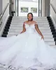 2020 Plus Storlek Arabiska Aso Ebi Lace Beaded Crystals Bröllopsklänningar Scoop A-Line Bridal Klänningar Billiga Sexiga Bröllopsklänningar ZJ204