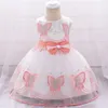 2019 Neugeborene Kleidung Baumwolle Taufkleid für Baby Mädchen Kittel Prinzessin Mädchen Kleider 1. Geburtstag Party Taufe Kleid Mädchen Y1906709154