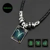 12 Constell Necklace Glow in the Dark Sign Necklacesペンダントファッションジュエリーギフトウィルとサンディ