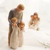 Nordischer Stil Liebesfamilie Figuren Harz Miniatur Home Dekoration Zubehör Hochzeitsgeschenk Wohnzimmer Dekoration Zubehör CJ2650623