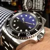 MENS Titta på automatisk mekanisk klocka Högkvalitativ Basel Red Sea-Dweller rostfritt stål 44mm Titta vattentät 30m205m