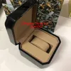Najlepsza jakość czarne drewniane pudełka pudełko 1884 drewniane pudełko broszury karty czarne drewniane pudełko na zegarek zawiera certyfikat nowa torba