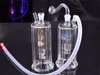 LED 유리 봉 Dab Rig 미니 물 파이프 어두운 dhl에서 유리 오일 버너 파이프 글로우와 함께 5inch 10mm 공동 dab 오일 조작 리사이브 봉 무료