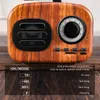 Głośnik retro głośnik Bluetooth przenośny mini drewno bezprzewodowy subwoofer głośnik Gramofonowy Wsparcie głośnika zewnętrznego TF FM Radio