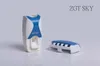Automatisk tandkrämdispenser +5 tandborstehållare Familjuppsättning Väggmonteringsbad Oralt Tandkräm Dispenser Badrum