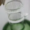 Green Jardiniere Beaker Bong en verre Narguilé Brûleur à mazout Dip Rigs avec bol de 14 mm pour fumer Chisha Shisha