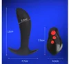 Plug à bout vibrant Dildo de choc électrique Plug anal vibrateur à distance sans fil mâle jouet sexuel masseur de la prostate toys pour adultes7789817