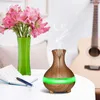 300ml Essential Aroma Oil Diffuser Ultrasonic Cool Mist Humidifier Wood Grain Air Purifier 7 Color Change LED Night light for Office Home