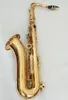 Professional Super Made Saxophone Tenor Bb Gold brass Tenor Sax musical instrument with Case