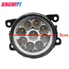 2sts LED Front Fog Lights White Yellow Car Styling Round stötfångare för Ford Focus MK23 Fusion Fiesta Tourneo Transit 200120154410888