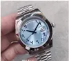 fashion Automatic Movement Day Date men watches Watch Jubilee Stainless Ice Blue Dial male master Wristwatches