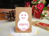 Festivo Feliz Natal Presente Kraft Papel Etiquetas Papai Noel Papel Pendurar Tag de Floco de Neve Decoração Decoração DIY Etiqueta Tags 10 estilos