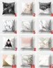 The Marble Creative Pillow Case Cover Hem Textil Dekoration Soffa Bilkudde Dekorativ täckning Bomull 45cm 33Styles 60PCS T1I1129