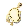 Nuova collana da uomo Hotsale placcata oro CZ ciondolo borsa Hip Hop Rapper DJ collana accessorio