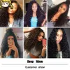 Curly de profonde 3 paquets avec des cheveux humains Remy frontaux 13x4 en dentelle FRONTAL MALAYSIAN WAVE CLOSURE3979655