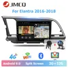 Jmcq9"Elantra2016-2018 선수 블루투스 멀티미디어 비디오 플레이어 입체 음향 분할 화면 차 dvd 를 위한 차 라디오 2 소음 안드로이드 9.0
