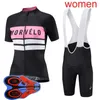 Morvelo Team Summer Cycling Krótki Rękaw Jersey Szorty BIB Zestaw Kobiety Szybka Sucha Road Bike Sportswear MTB Stroje rowerowe Odzież wyścigowa Y210