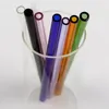 Wholesale-New Arrival 8mm Reusable Straight Pyrex Glass Drinking Straws for DIY Wedding Birthday Party Tools