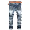 Men casual denim trousers men stretch jeans light blue jeans male young brand fashion new