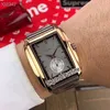 Nuovo Gondolo 5124 5124J-001 oro rosa interno bianco quadrante nero orologio da uomo automatico orologi sportivi in pelle marrone per Puretime economici E03b2