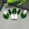 Groene Diamant Glas Bubble Hoofd Sigaret Accessoires Glas water waterpijp Handvat Pijpen pijpen Hoge kwaliteit