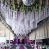 usar solo para colgar) Decoraciones de boda de lujo de estilo romano telón de fondo de columna de cuerda de escenario para su fiesta best0552