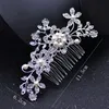 Bridal Wedding Fine Comb Headpieces Jewelry Accessories Crystal Pearl Hair Brush utterfly hairpin
