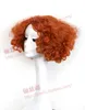 Alice Mad Hatter Party Hair wigs Short Curly Orange Color Men Movie Cosplay Wig