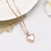 Modisches kleines Roségold-Herz, wunderschöne Andenken-Gedenk-Urne-Halskette, Edelstahl-Einäscherungsschmuck mit Trichter-Set im Lieferumfang enthalten