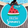 Round Beach Towel Fresh Summer Towels Microfiber Beach Blankets Tassel Swimming Towel Unisex Shawl Yoga Mat 150cm 16 Designs CCA11799 6pcs