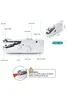 US Stock Mini Portable Handheld Electric Sewing Machines Stitch Sew Needlework Cordless Clothes Fabrics Sets FY7066