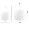 3 Colors Feather Pendant Light Droplight Romantic Dreamlike Marriage Room Clothing Store Bedroom Study Pendant Lamp