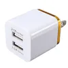 Metal Dual USB wall Charger US EU Plug 21A AC Power Adapter Wall Charger Plug 2 port for Phone8448275