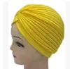 Горячая Распродажа, эластичный тюрбан, повязка на голову, шапка для сна, бандана для химиотерапии, хиджаб, плиссированный индийский мусульманский платок, шапка-бини