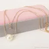 Europa och Förenta staterna Halsband Handgjorda Smycken Diamond Fashion Retro Double Pearl Diamond grossist