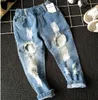 Enfants Broken Hole Pants1-6yrs Garçons Vêtements Filles 2022 Bébé Jeans Pantalons Marque Pantalons Mode