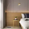 Fishing Floor Lamps Nordic Living Room Sofa Lighta Simple Creative Gold Bedroom Bedside Adjustable Angle Foot Switch For Fixture