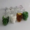 Горячая продажа Стекло масло горелки Трубы Skull Pyrex курительные трубки Glass Ложка трубы ложка трубы Курительные принадлежности SW62