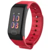 F1S SMART Bracelet Colmet kleurenscherm bloed Oxygenmonitor Smart Watch Heart Rate Monitor Smartwatch Fitness Tracker Watch voor Android I7455132