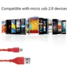 Cavo micro USB intrecciato Cavo di tipo C 1M 2M 3M per Samsung Caricatore per telefono ad alta velocità Cavo dati di sincronizzazione per Android LG